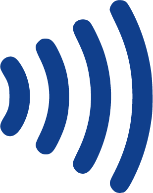 Look for the contactless indicator  on the front of your credit card to determine if it's capable of contactless payments. If you don't see the symbol, you can still use the card by inserting the chip or swiping the magnetic stripe.